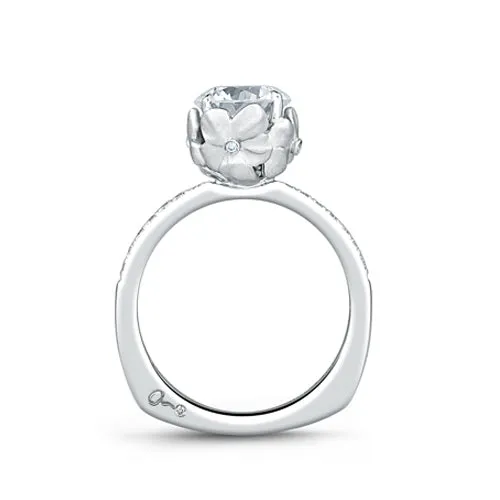 A.JAFFE Art Designed Nature Inspired Engagement Ring MES563/162
