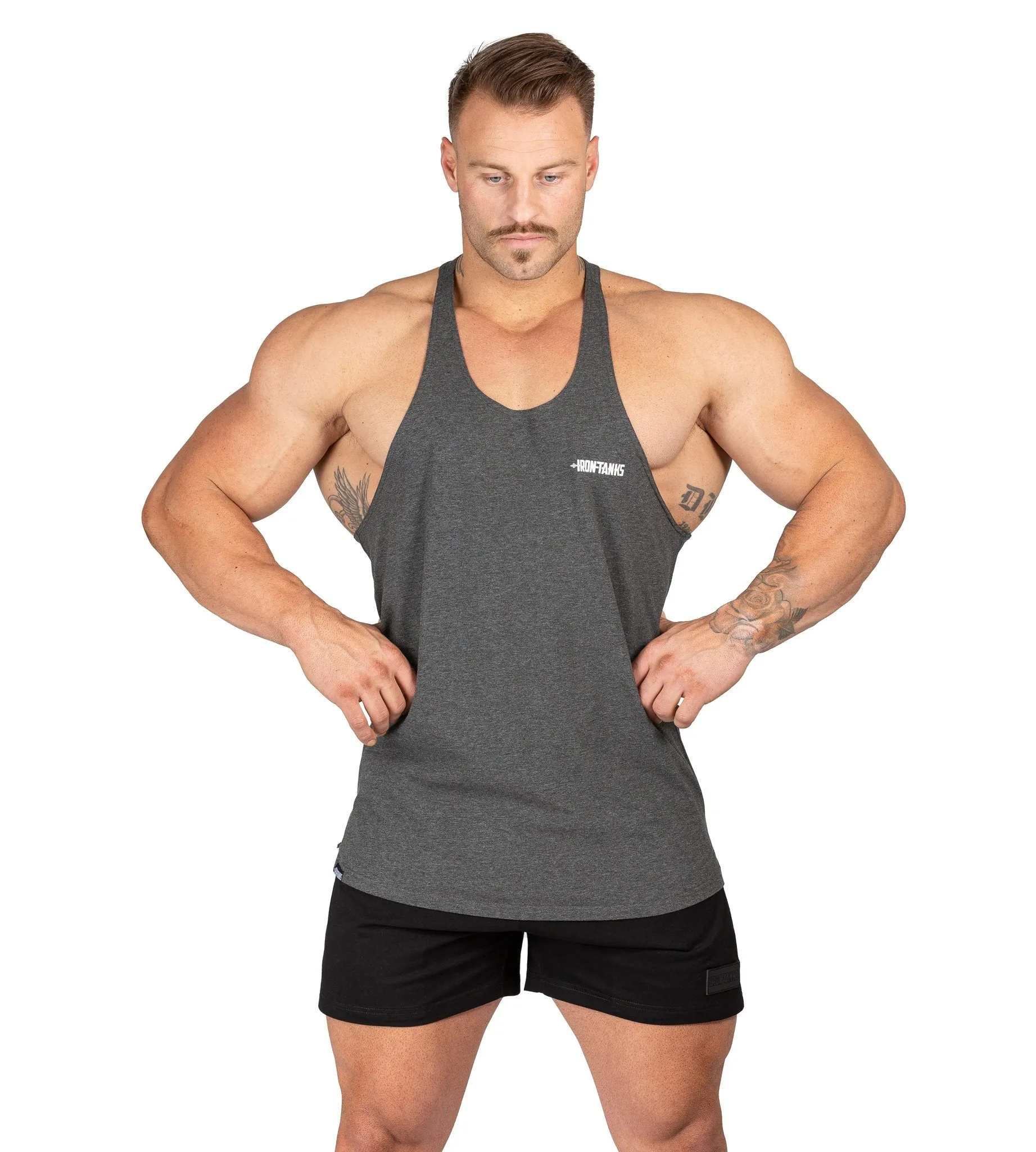 Alpha T-Back Singlet II - Charcoal