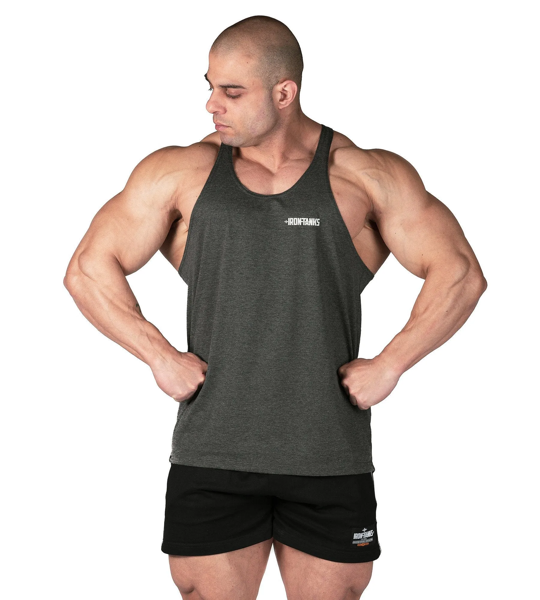 Alpha T-Back Singlet II - Charcoal