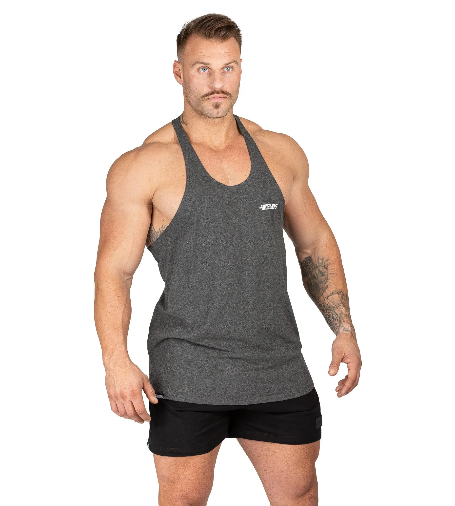 Alpha T-Back Singlet II - Charcoal