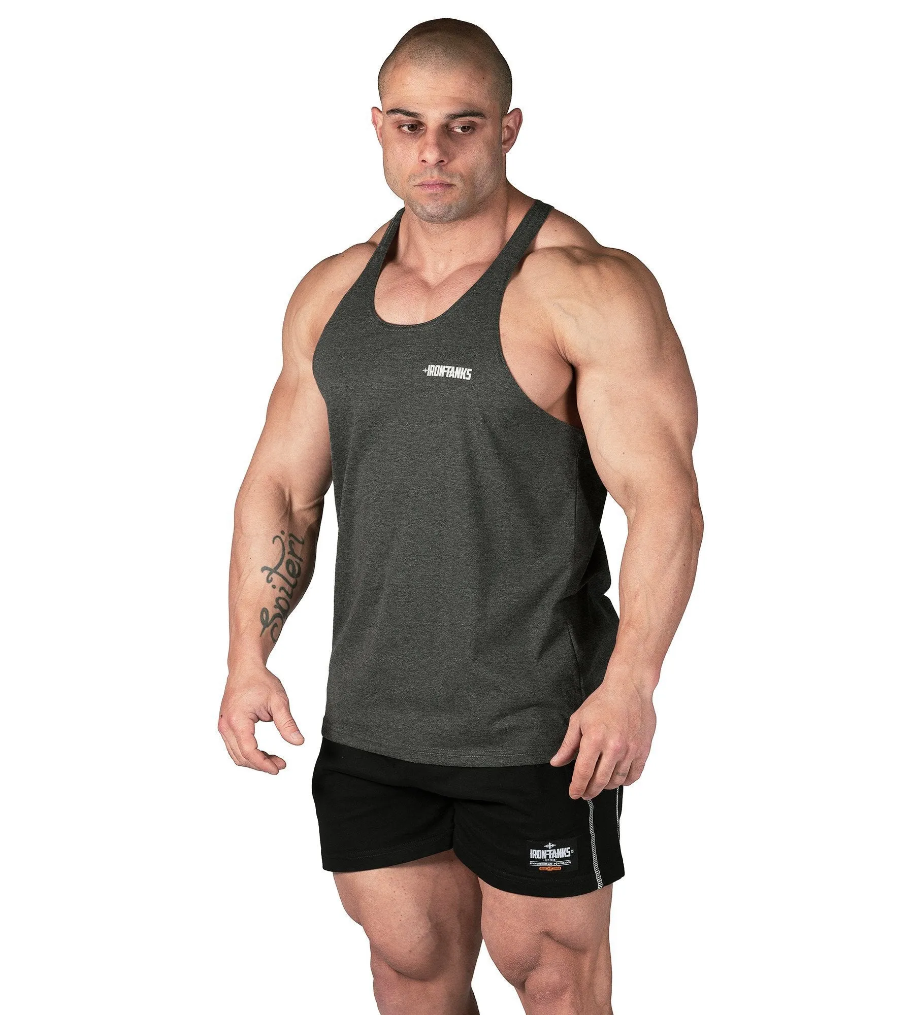 Alpha T-Back Singlet II - Charcoal