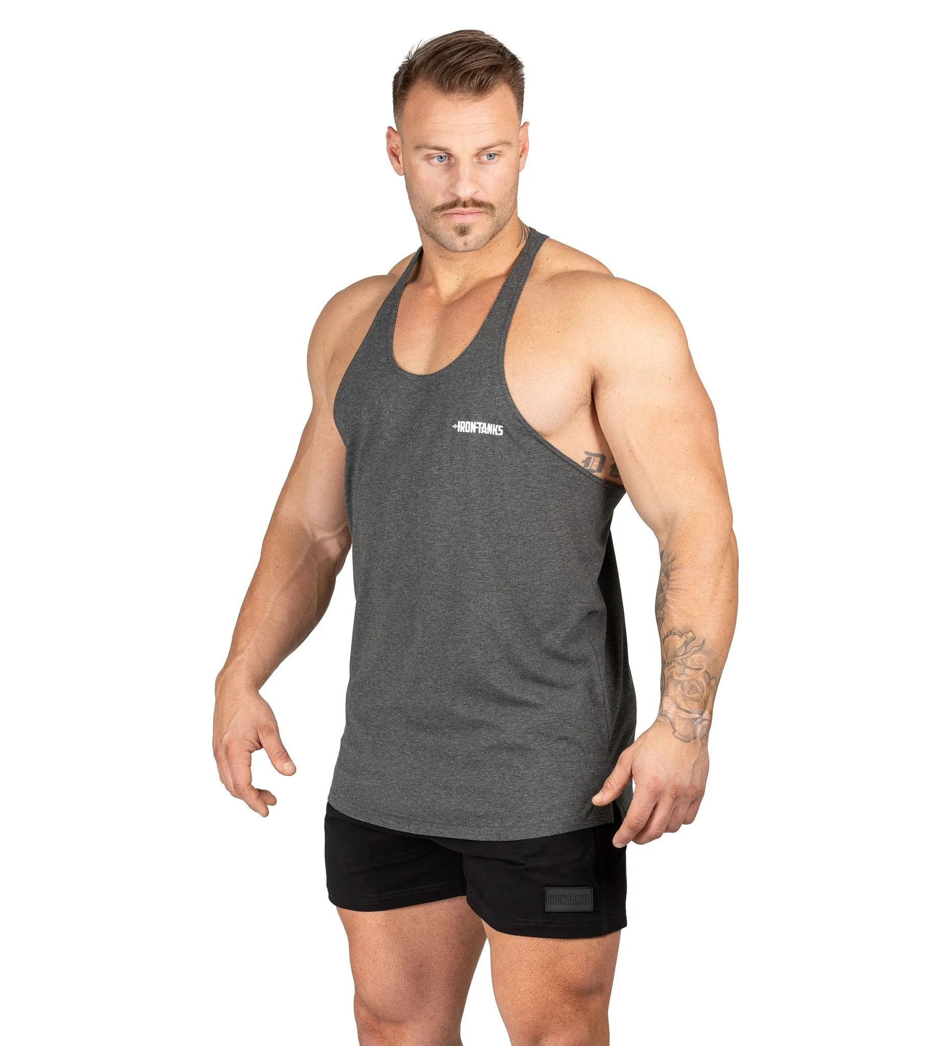 Alpha T-Back Singlet II - Charcoal