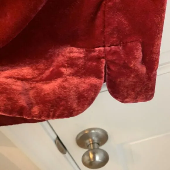 Anthropologie Melody Velvet Tunic Dress Pink Raspberry Small Mini Date Valentine