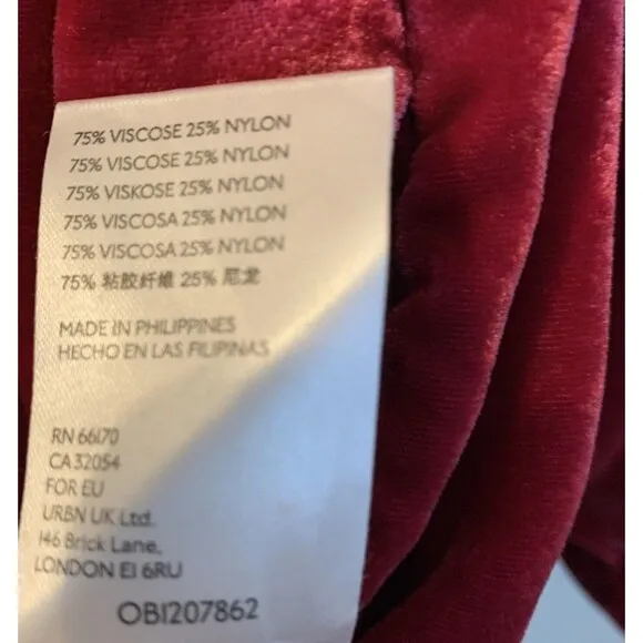 Anthropologie Melody Velvet Tunic Dress Pink Raspberry Small Mini Date Valentine