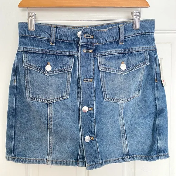 ANTHROPOLOGIE Pilcro Country Denim Skort