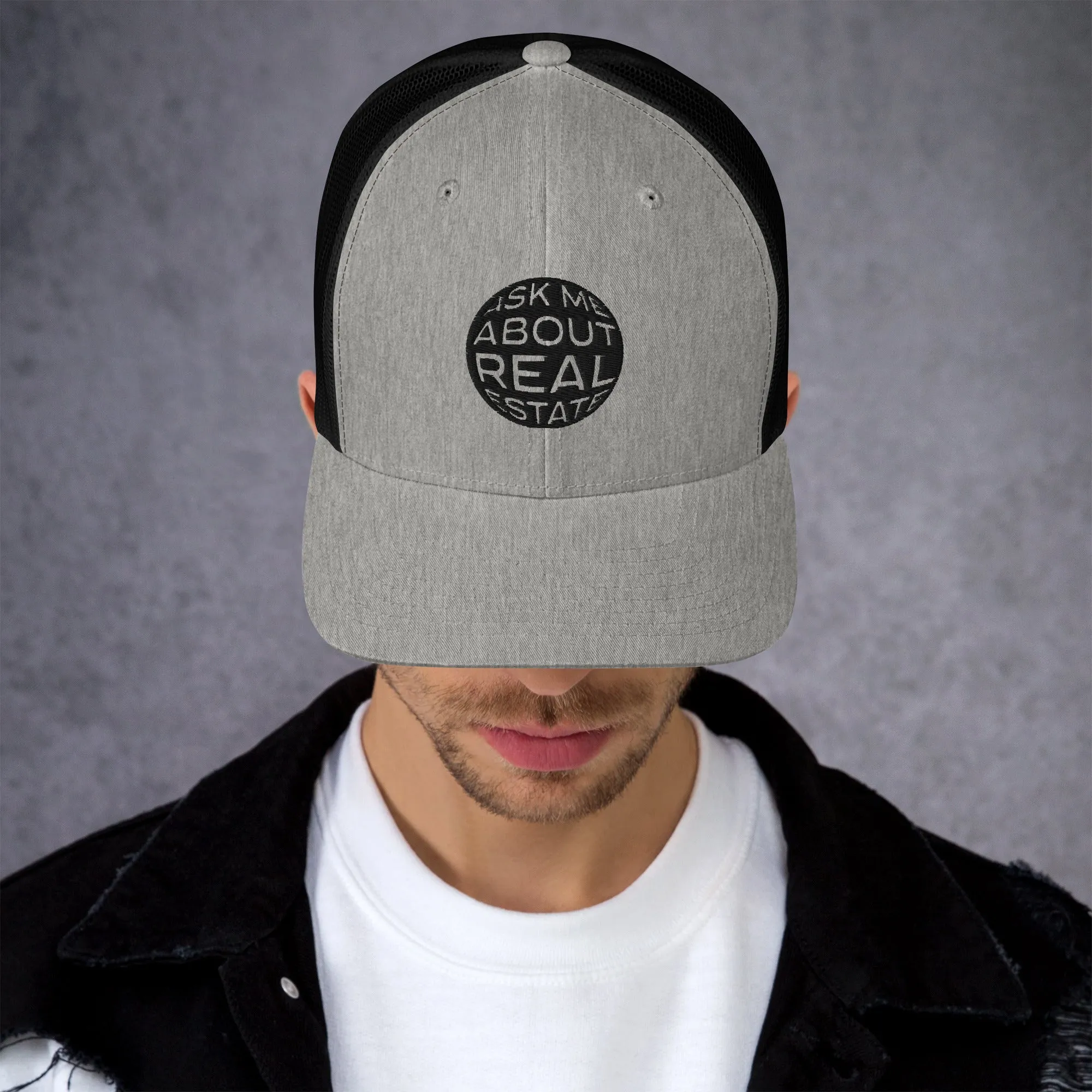Ask Me About Real Estate Trucker Cap
