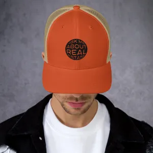 Ask Me About Real Estate Trucker Cap