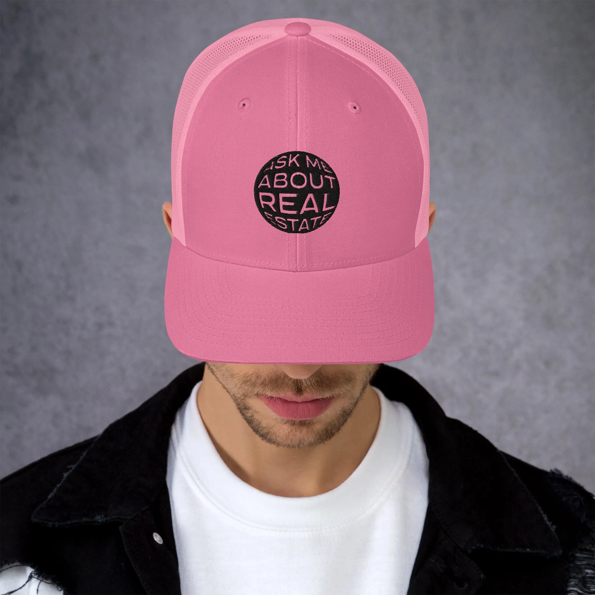 Ask Me About Real Estate Trucker Cap
