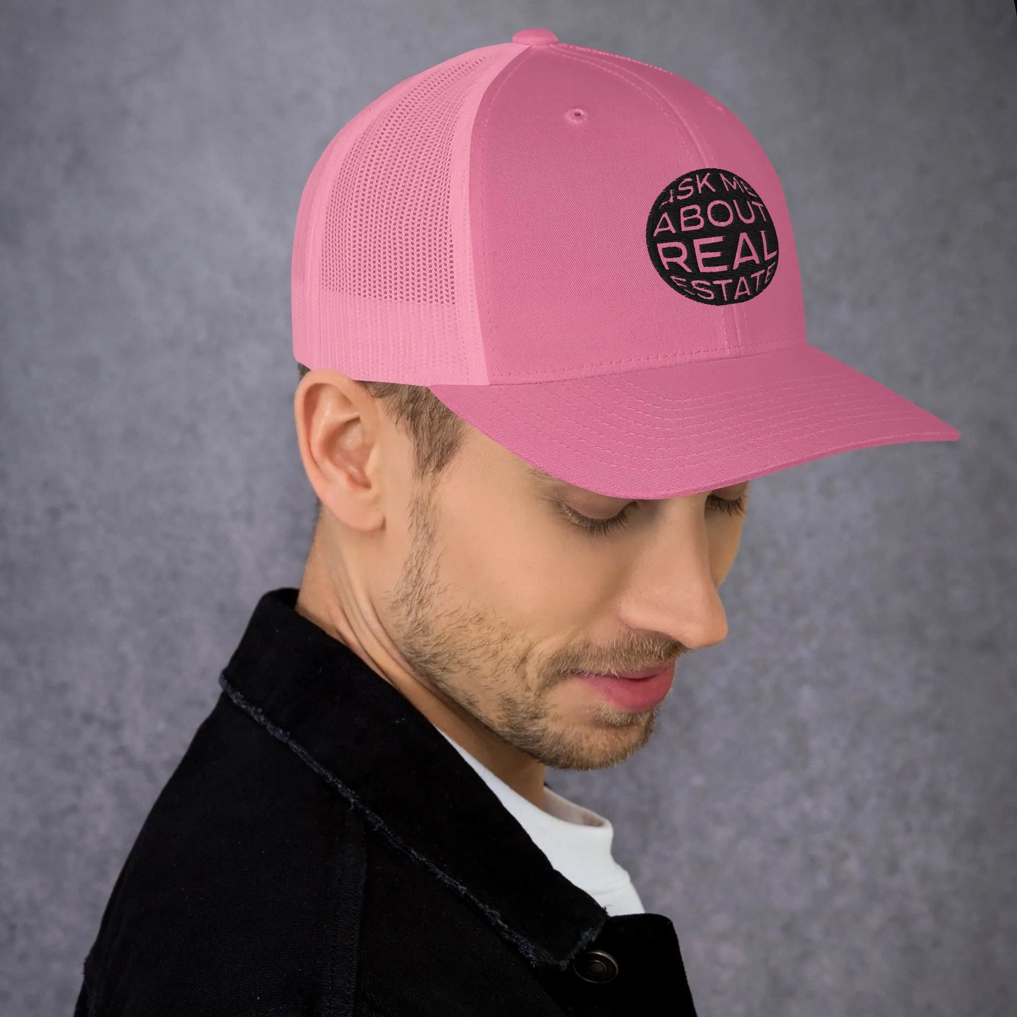 Ask Me About Real Estate Trucker Cap