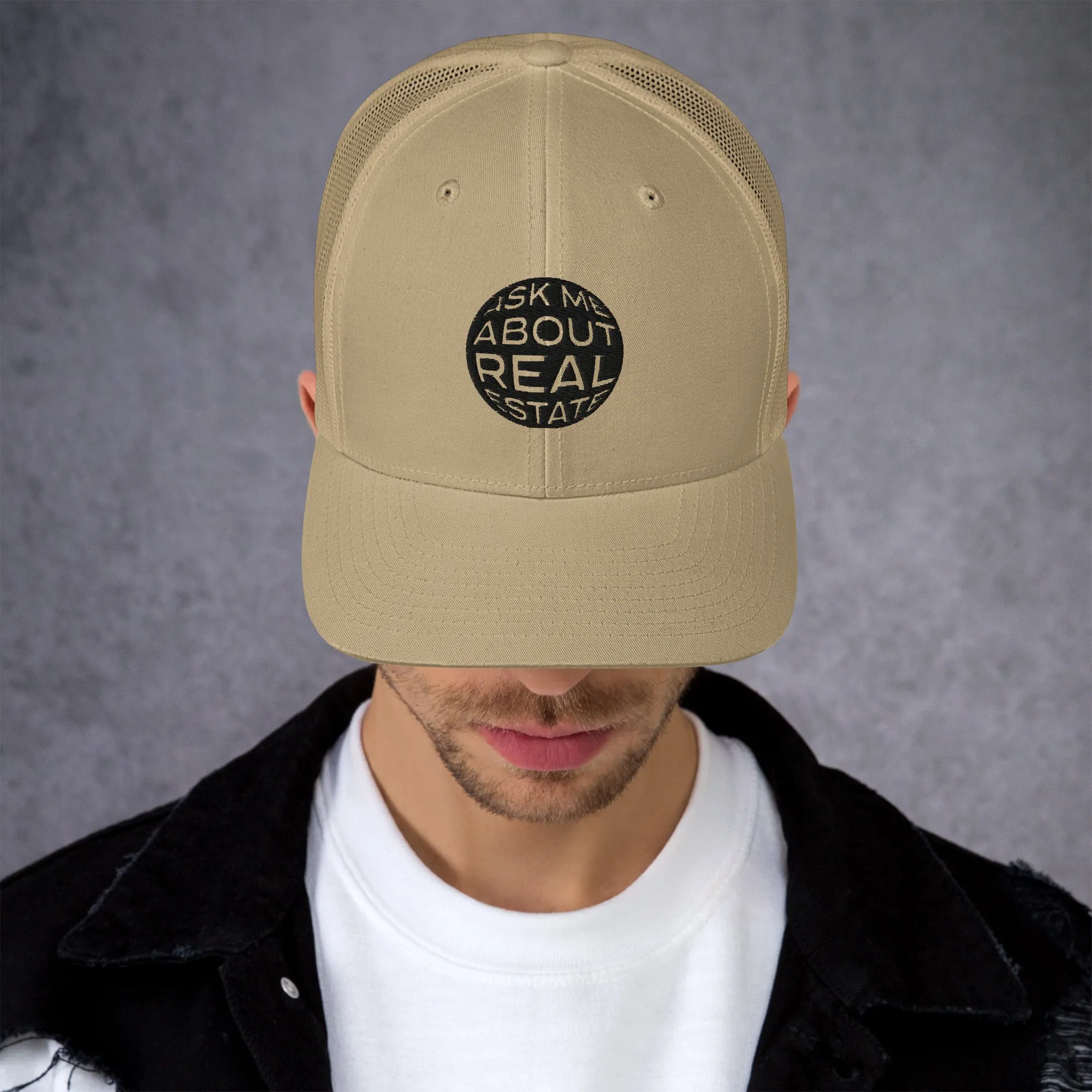 Ask Me About Real Estate Trucker Cap