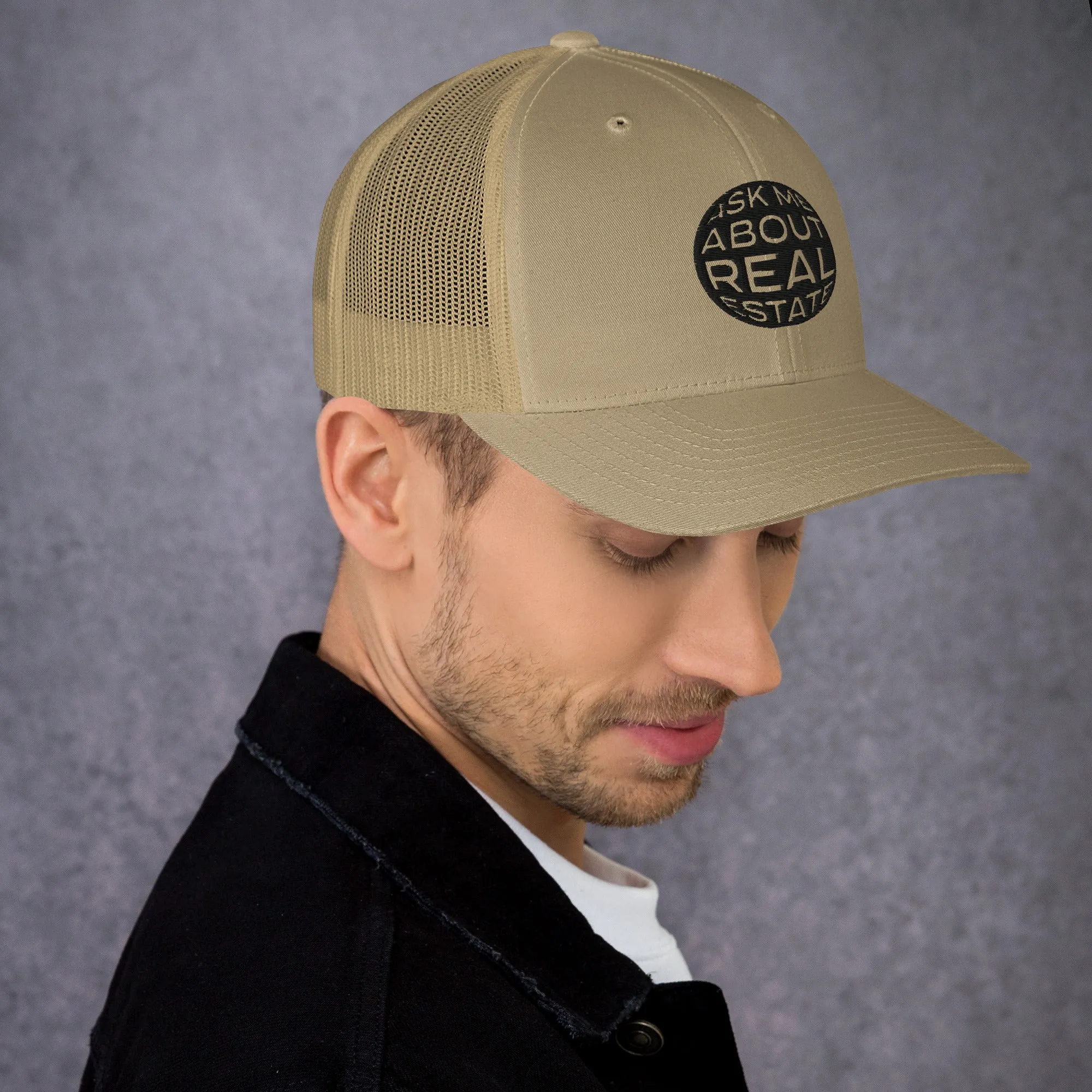 Ask Me About Real Estate Trucker Cap