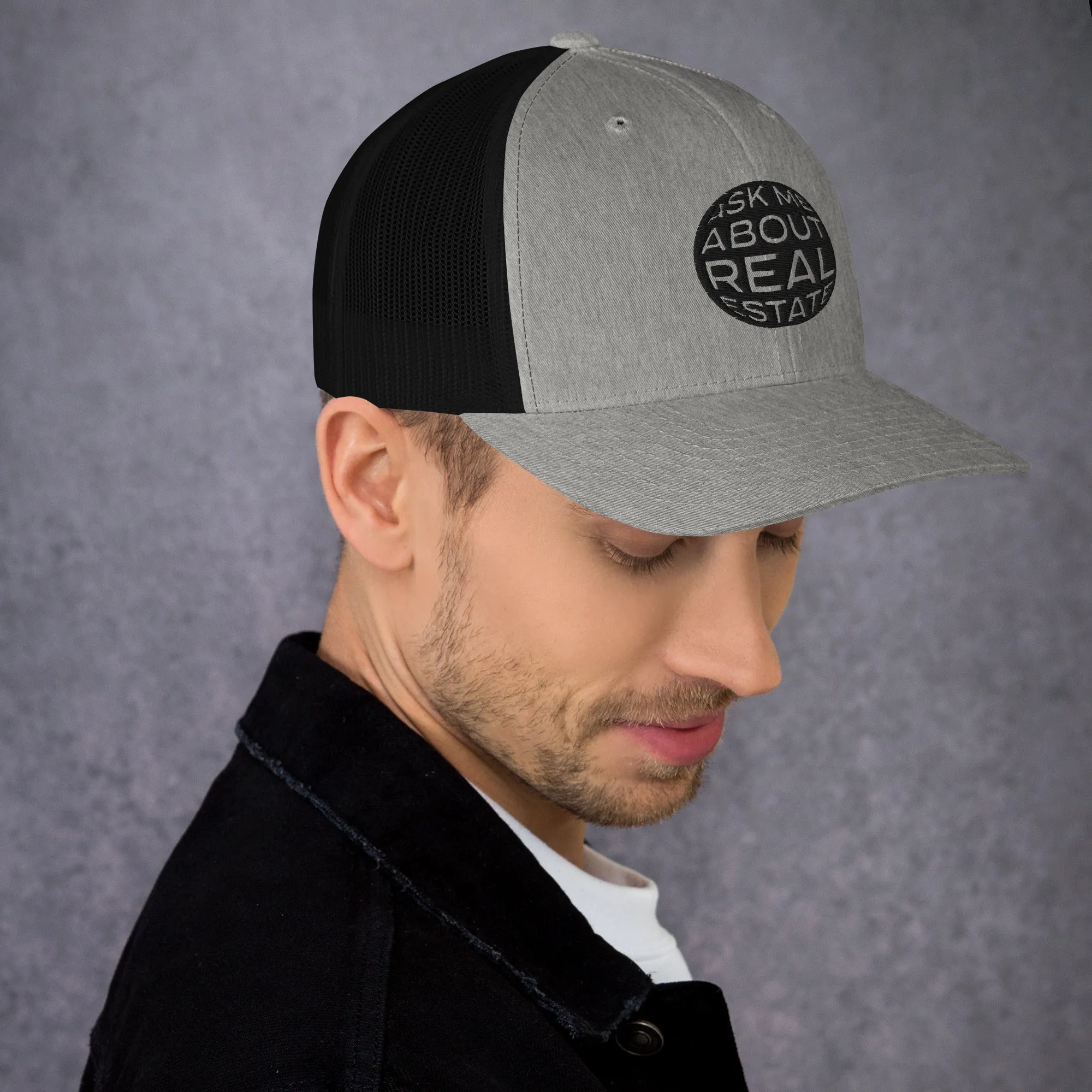 Ask Me About Real Estate Trucker Cap