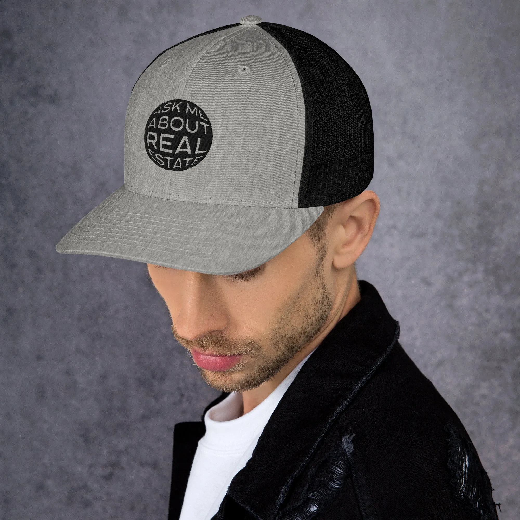 Ask Me About Real Estate Trucker Cap