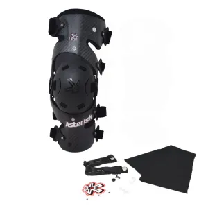 Asterisk Ultra Cell 4.1 - Advanced Knee Protector Brace (Right Only) for Motocross, Snowboarding, Wakeboarding, Off-Roading, Football, & More - Size Large