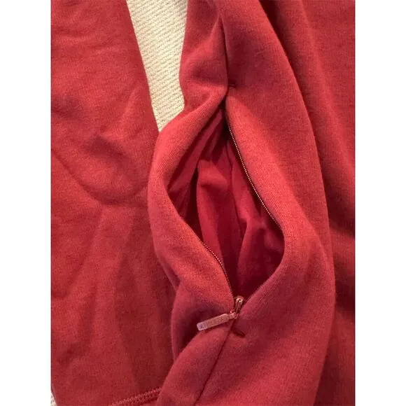 Athleta Women's Karma Funnel Neck  Pullover Sweatshirt Red Size Small