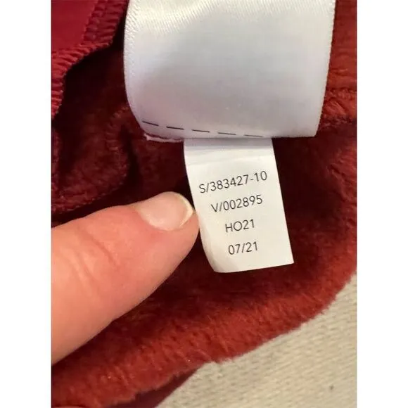 Athleta Women's Karma Funnel Neck  Pullover Sweatshirt Red Size Small