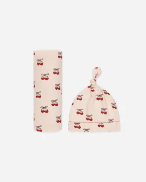 Bamboo Swaddle & Knotted Hat || Mon Amour