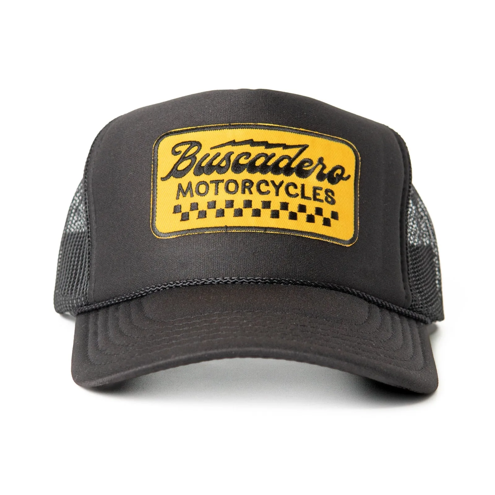 'Banner’ Foam Trucker Hat - Black
