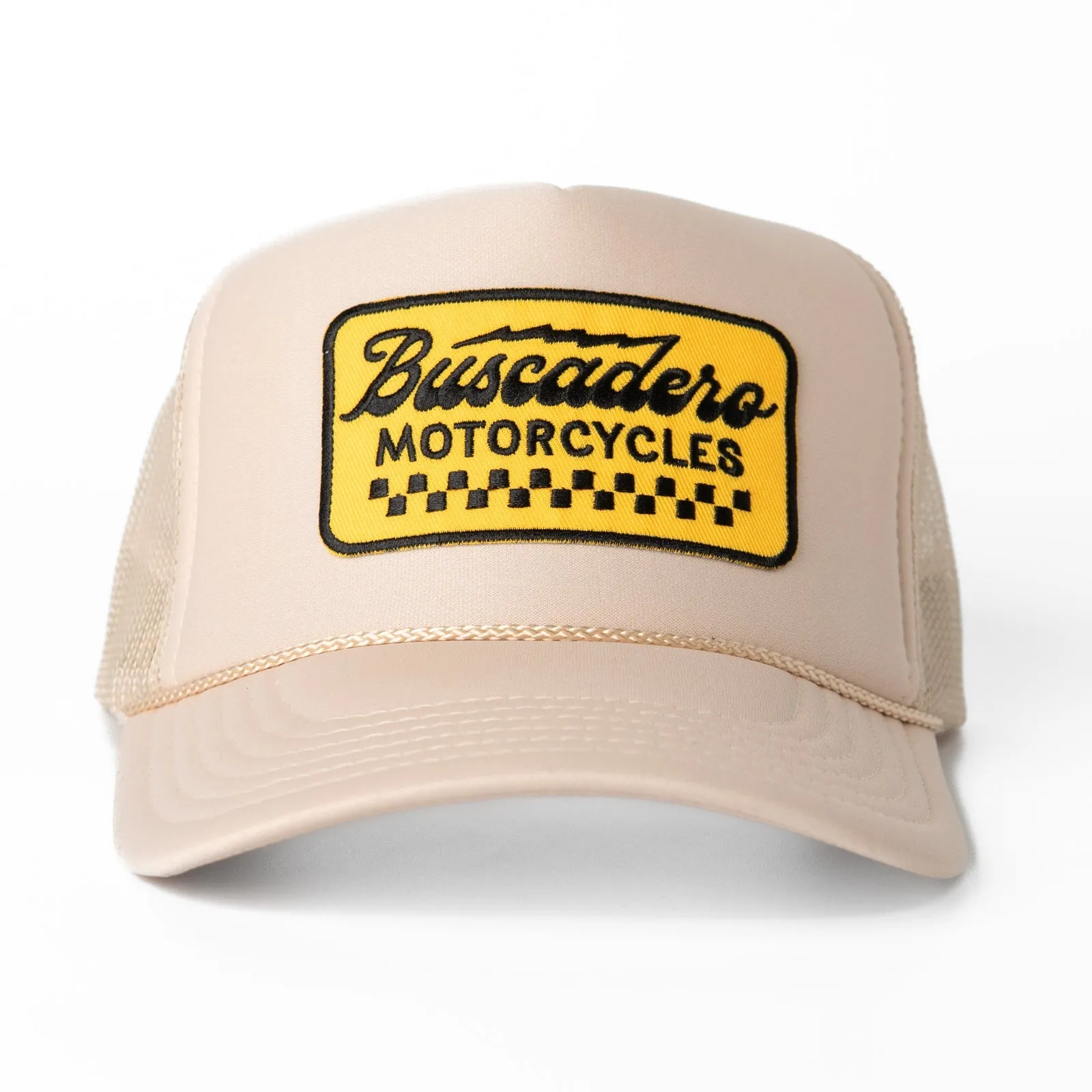 'Banner’ Foam Trucker Hat - Off White