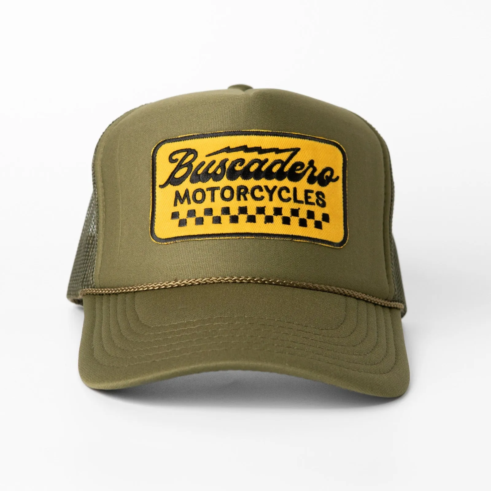'Banner’ Foam Trucker Hat - Olive Drab