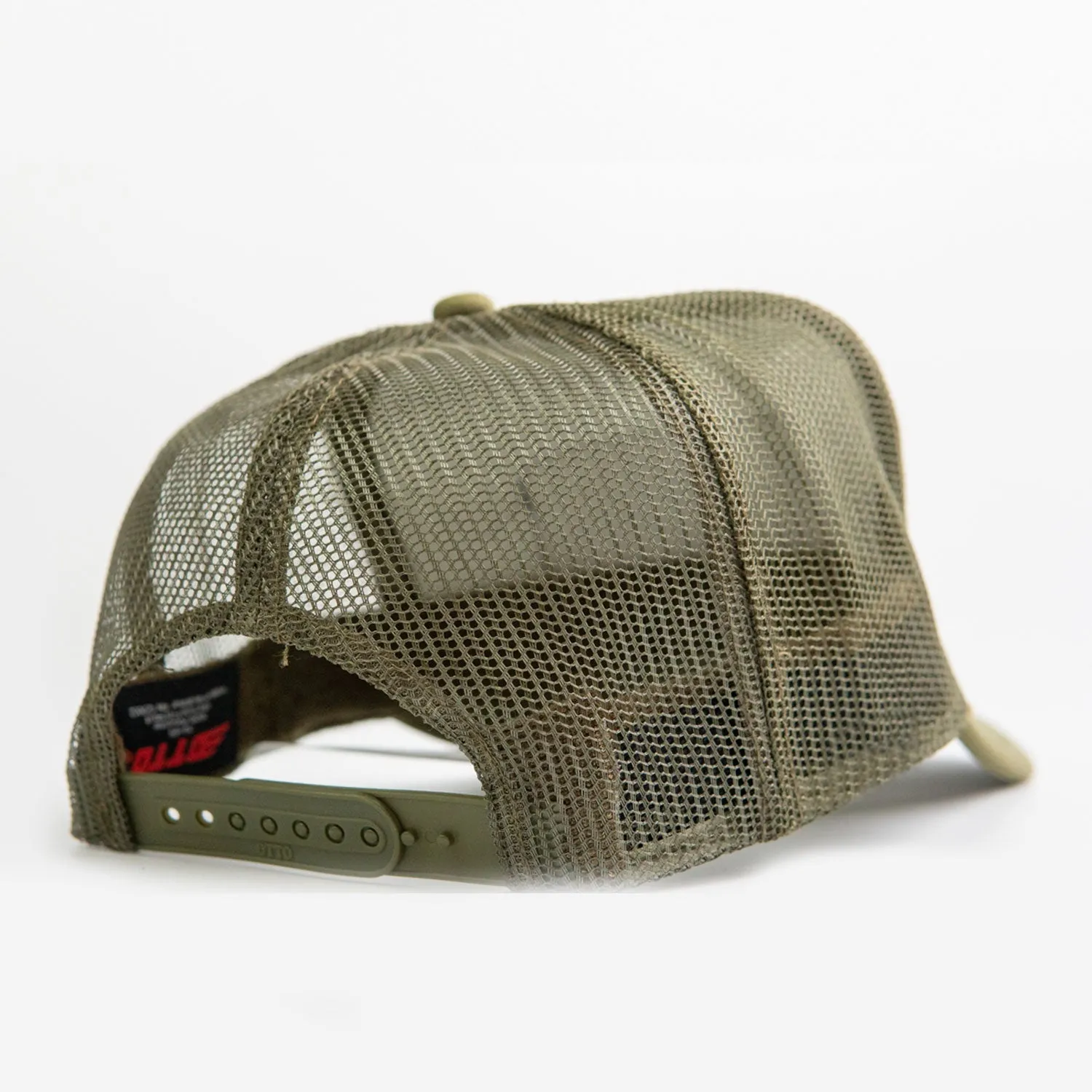'Banner’ Foam Trucker Hat - Olive Drab