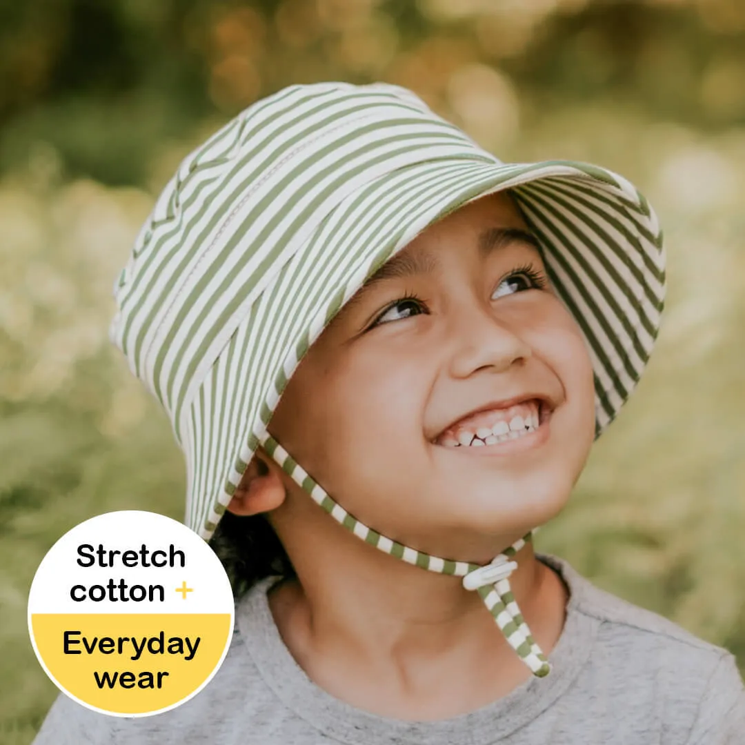Bedhead Hats | Kids Bucket Hats - Khaki Stripe