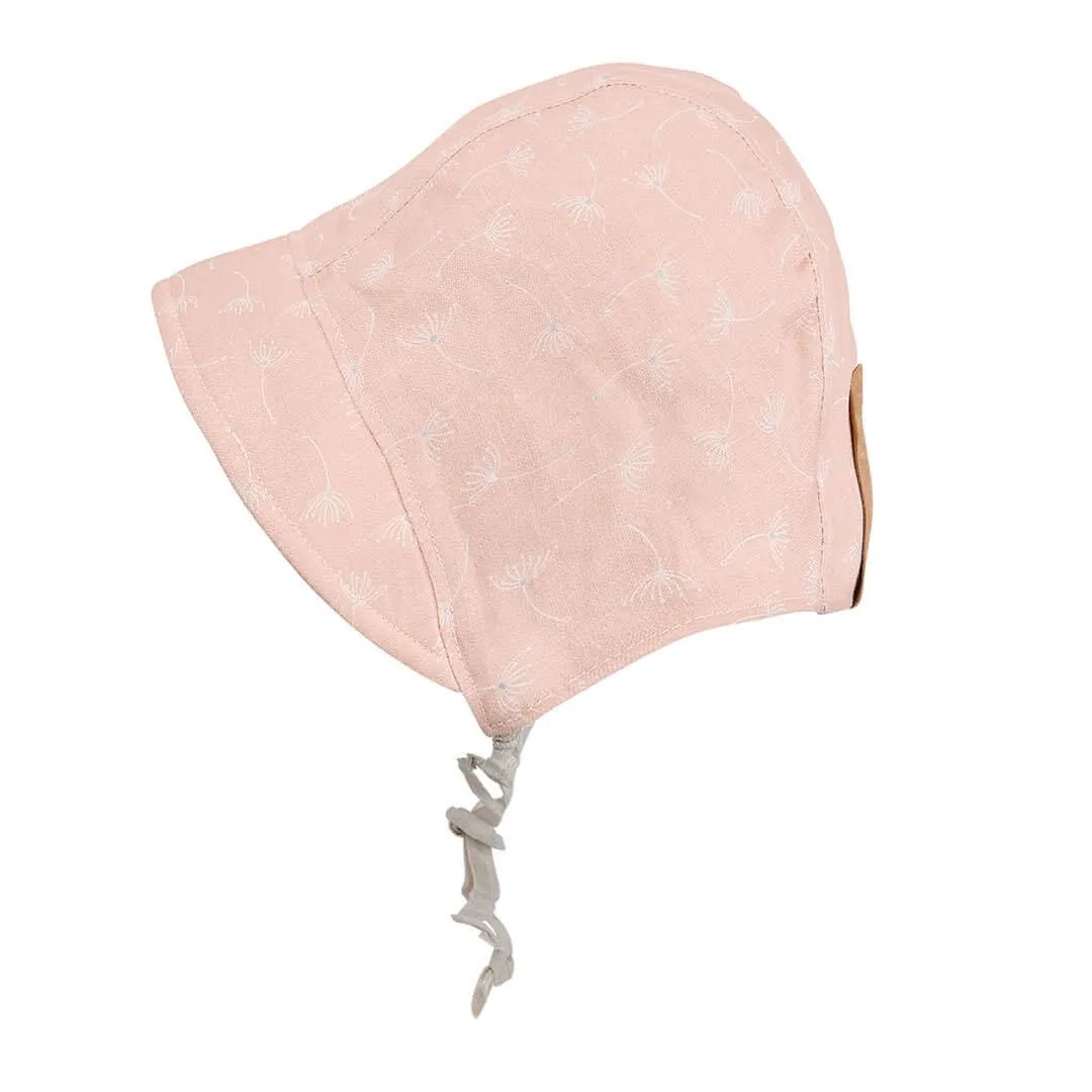 Bedhead Reversible Bonnet Hat- Frances/Flax S