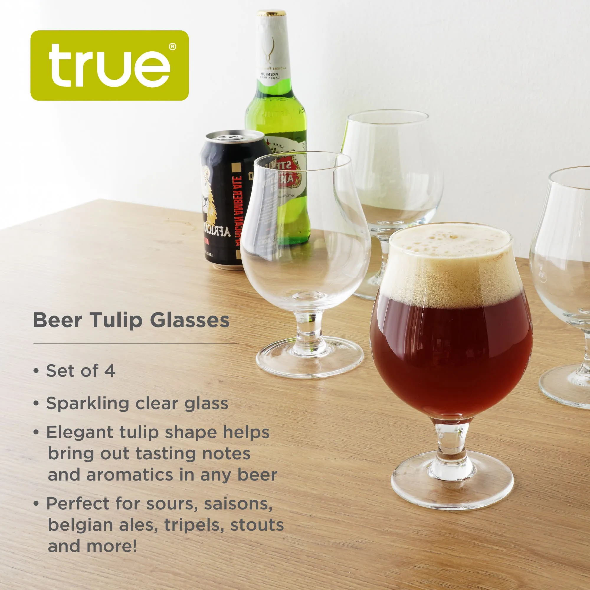 BEER TULIP GLASSES
