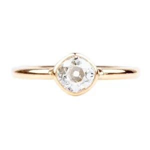 Bell & Bird Old Mine Cut Diamond Bezel Set Solitaire Ring