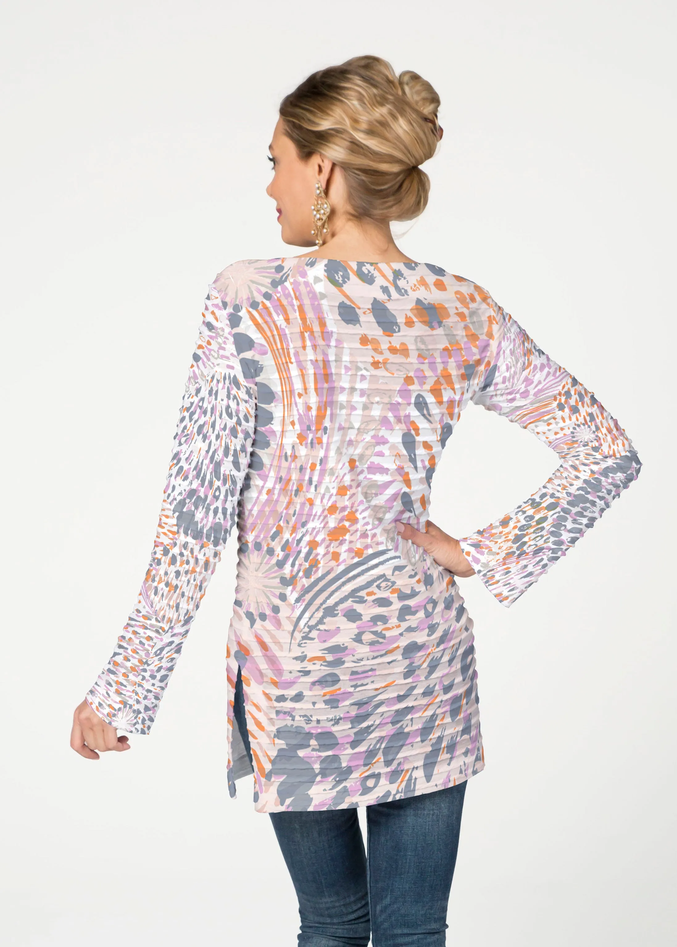 Big Bang (8092) ~ Banded Boatneck Tunic