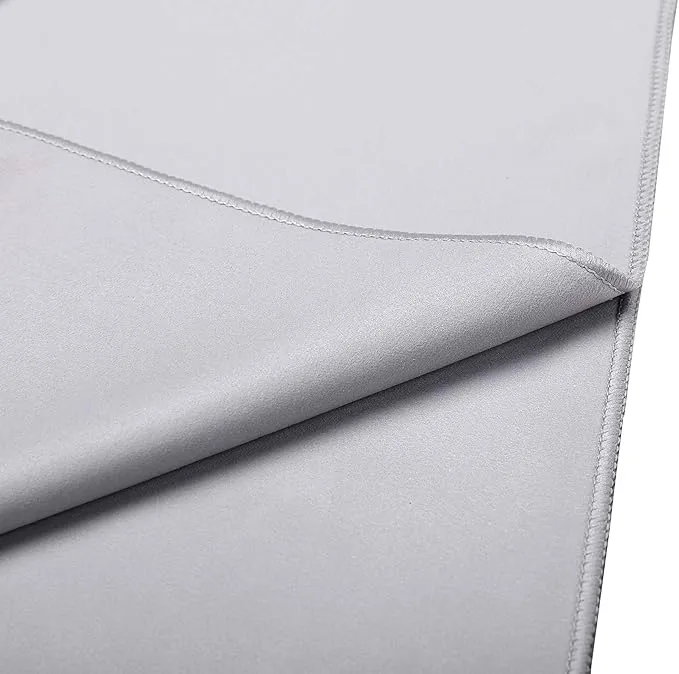 BIRDROCK HOME Multi-Purpose Microfiber Towel for The Beach, Travel, Pets or Camping - Large 31 x 63” - Grey - Quick-Dry - Absorbent Lightweight Compact - Mesh Bag - Kids Hiking Outdoor