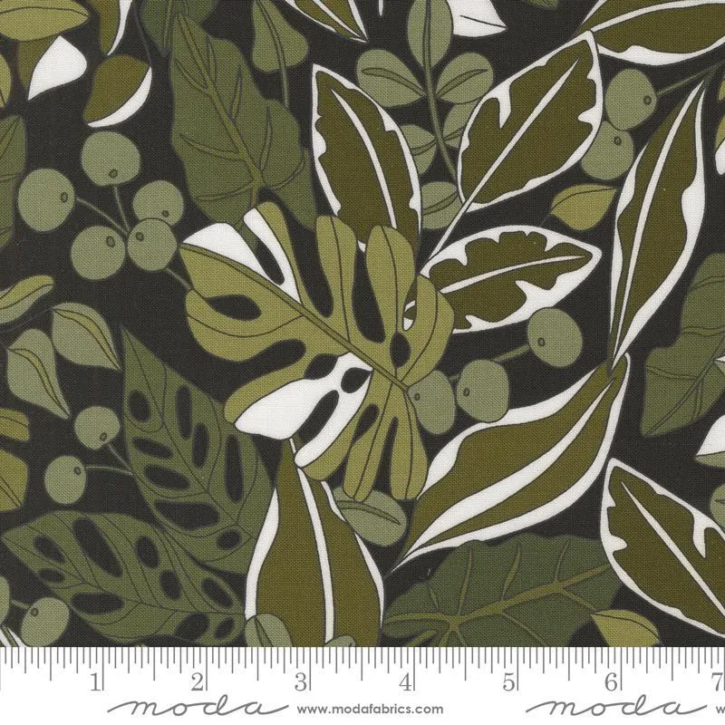 Botany by Moda Fabrics  GREENERY/INK