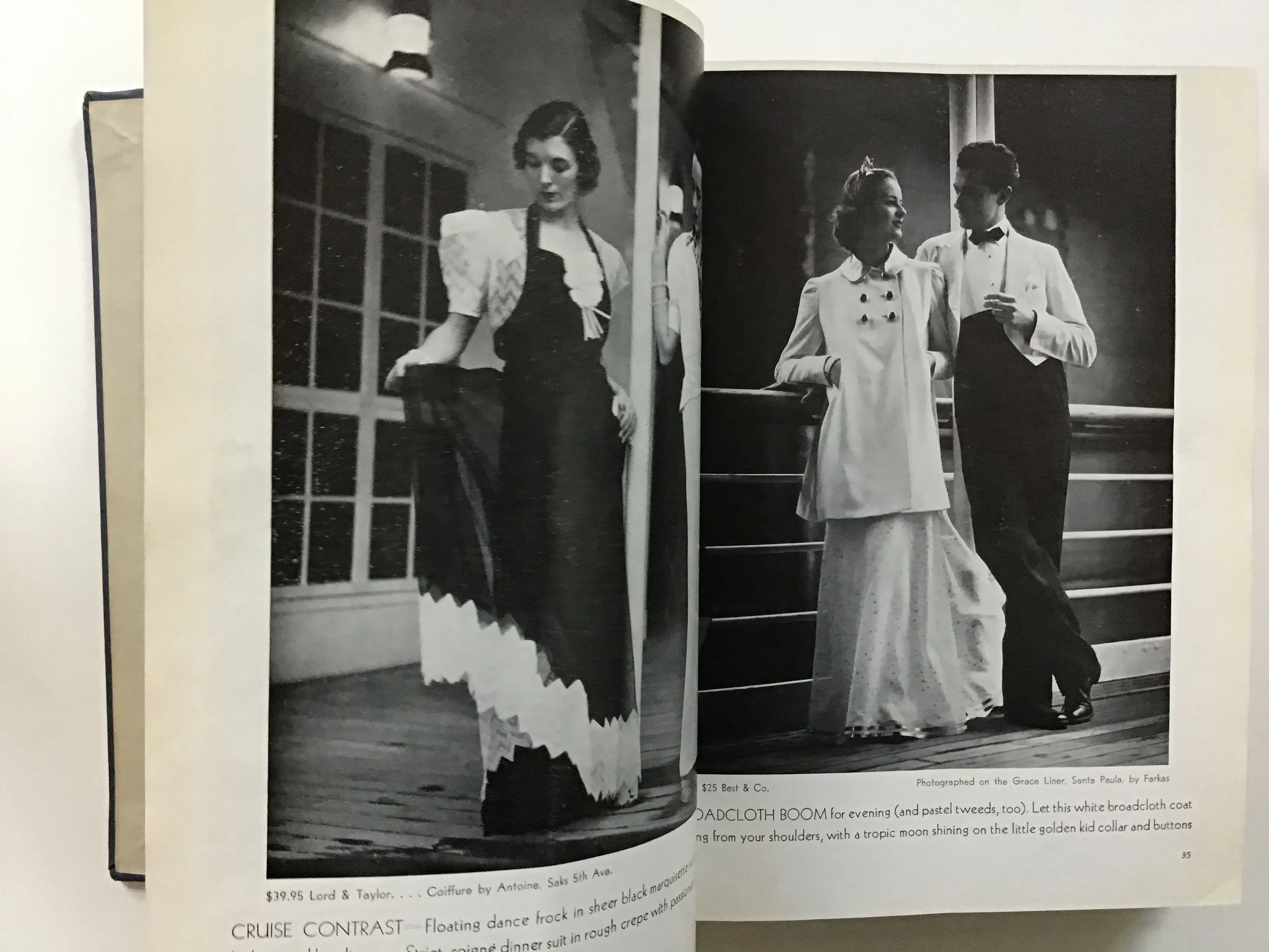 Bound volume of Mademoiselle magazine, 1937