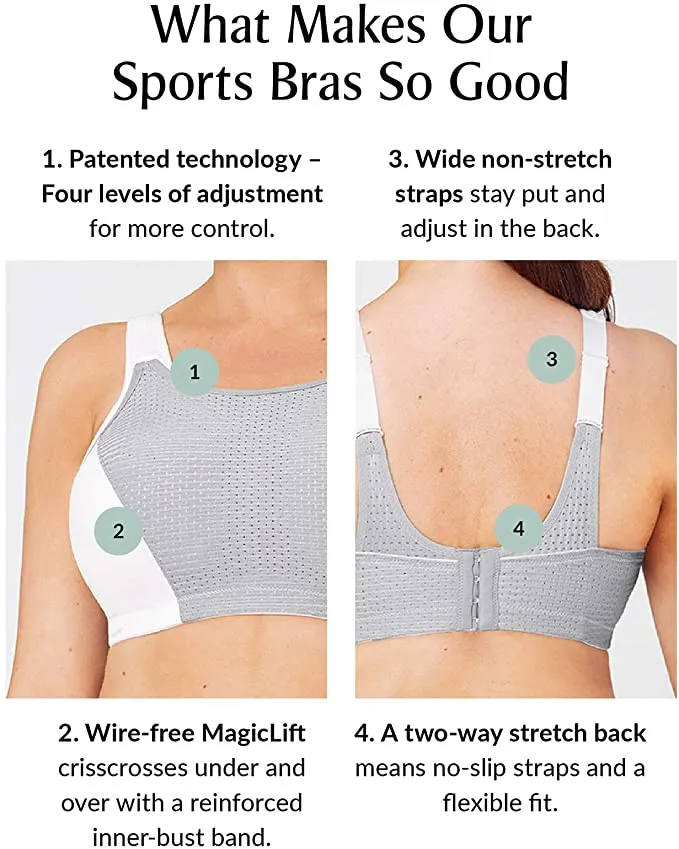 Brand new Glamorise Women's Double Layer Custom Control Sport Bra, Sz 38D! Retails $72 