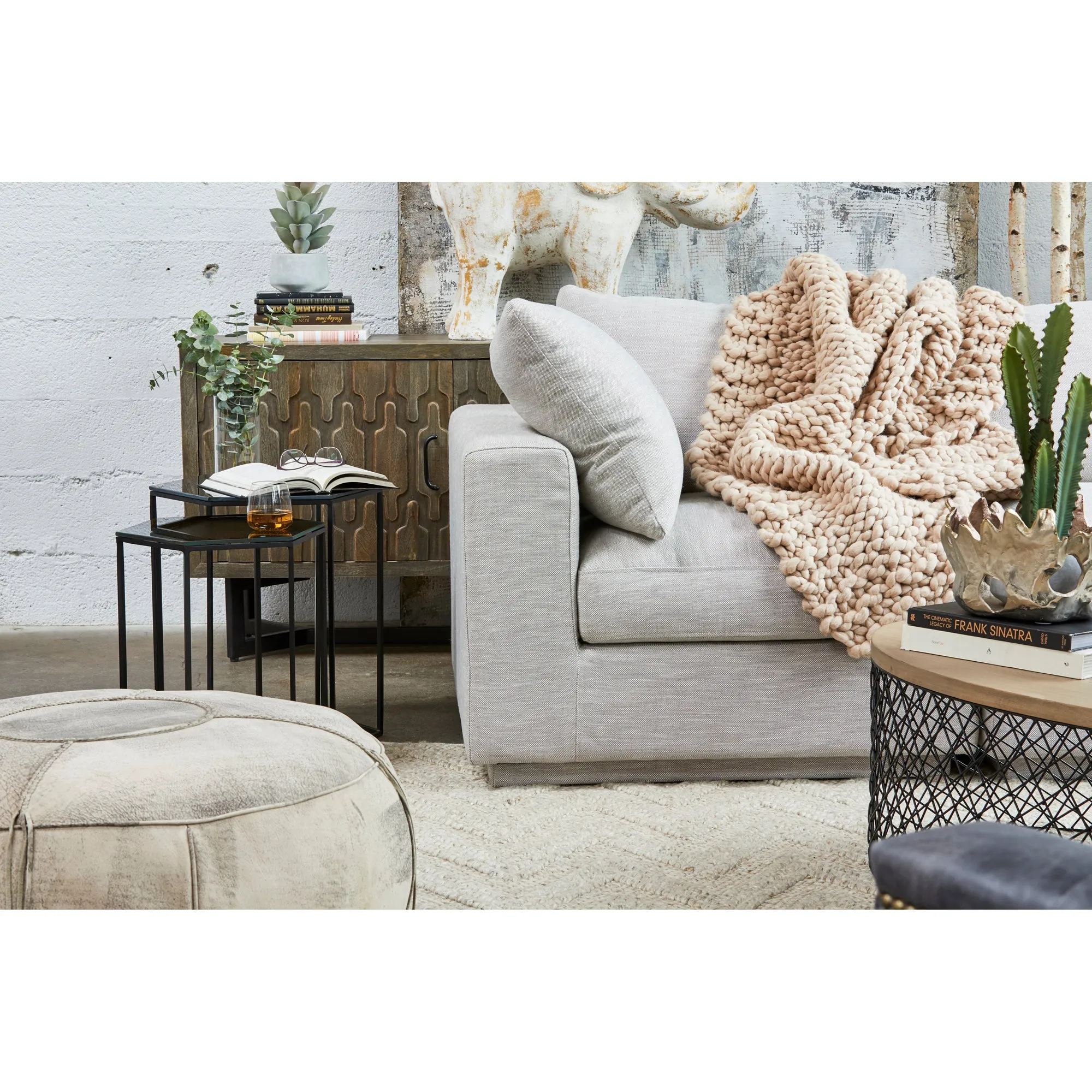 Breezy Coastal Linen Chair