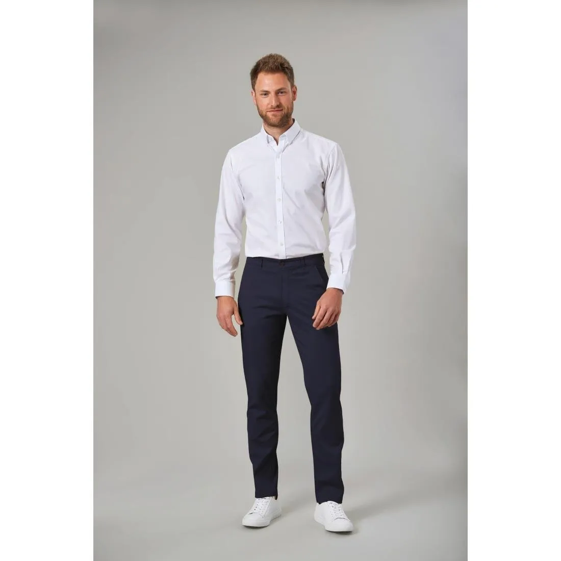 Brook Taverner Mens Miami Slim Fit Chinos Navy 38"