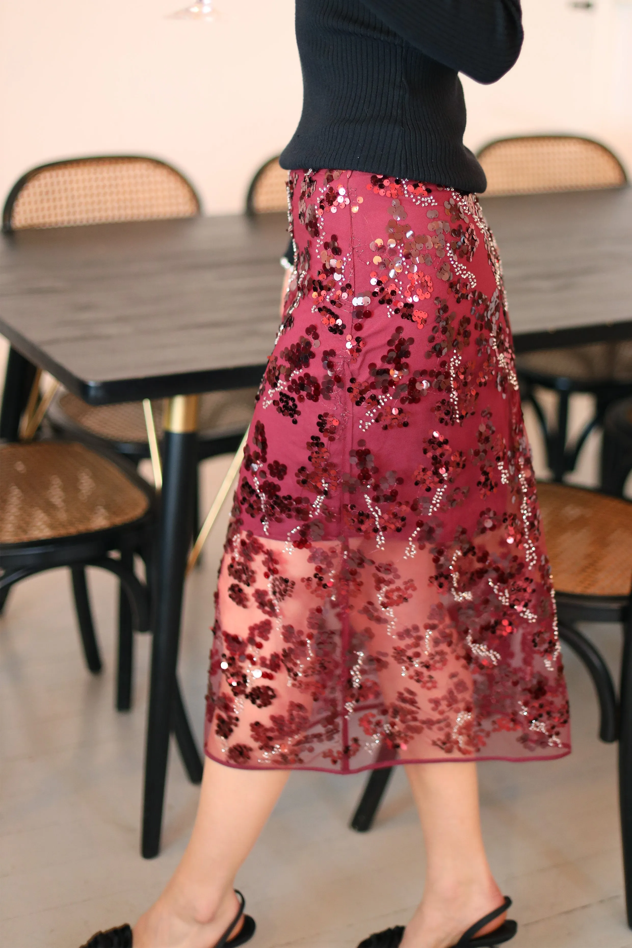 Brooklyncras Skirt - Bordeaux