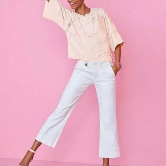 Cabi Pink Shy Boxy Pullover Knit Sweater