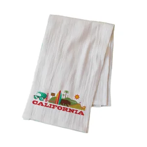 CALIFORNIA CITYSCAPE FLOUR SACK KITCHEN TOWEL