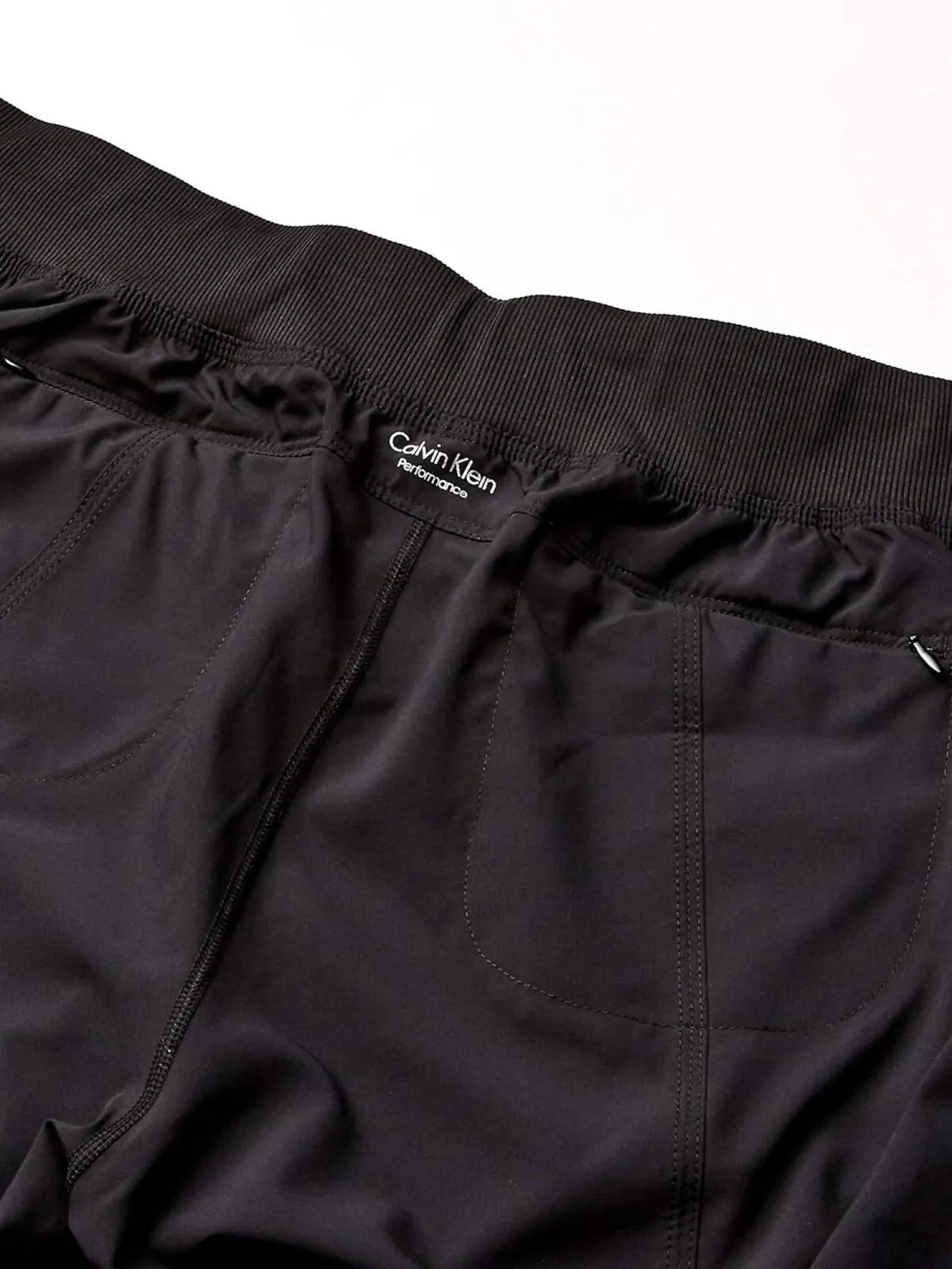 Calvin Klein Women's Premium Performance Rib Cuffed Capri Pant PF7P0777 Black L