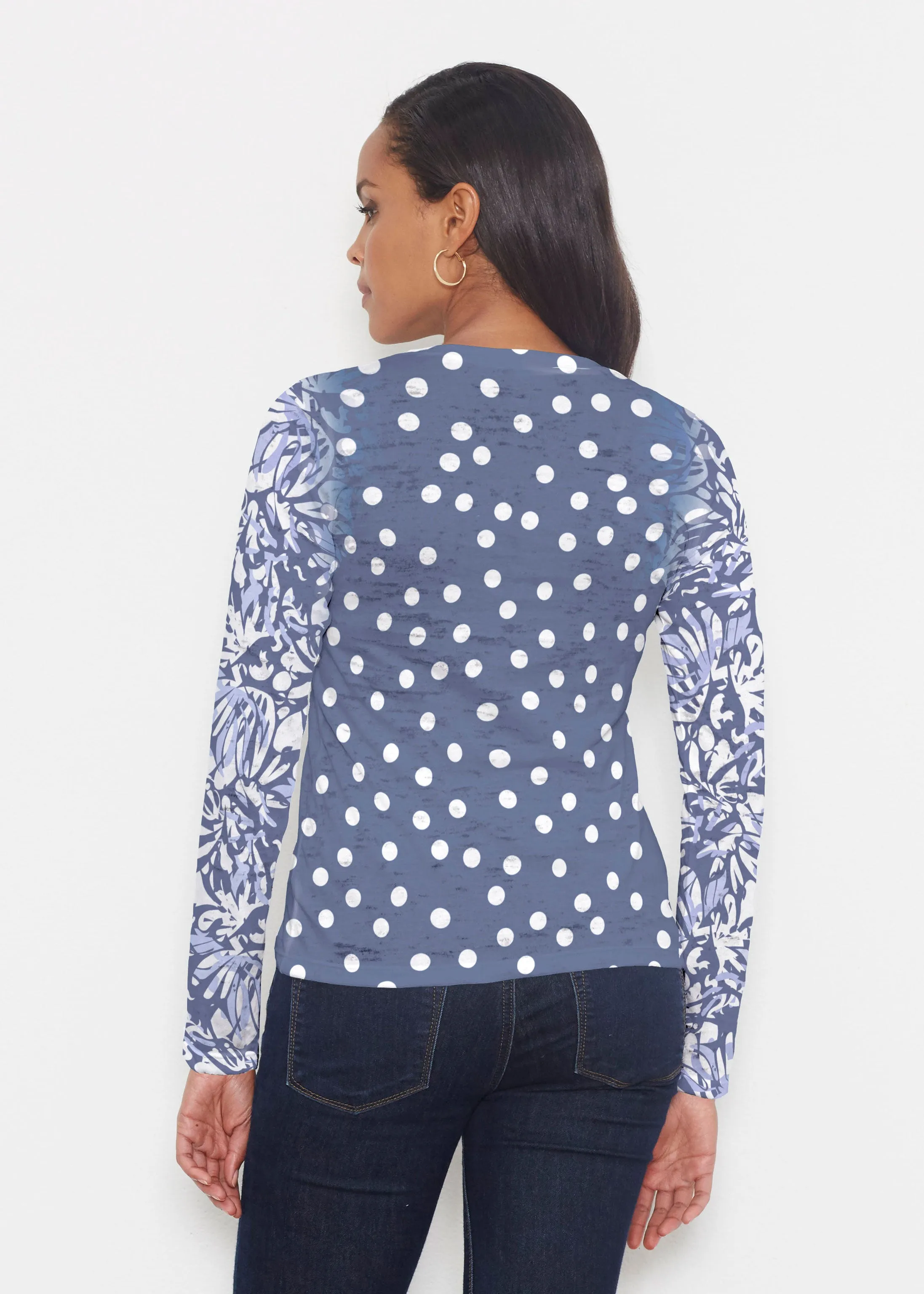 Camouflage Dots (7879) ~ Signature Long Sleeve Crew Shirt