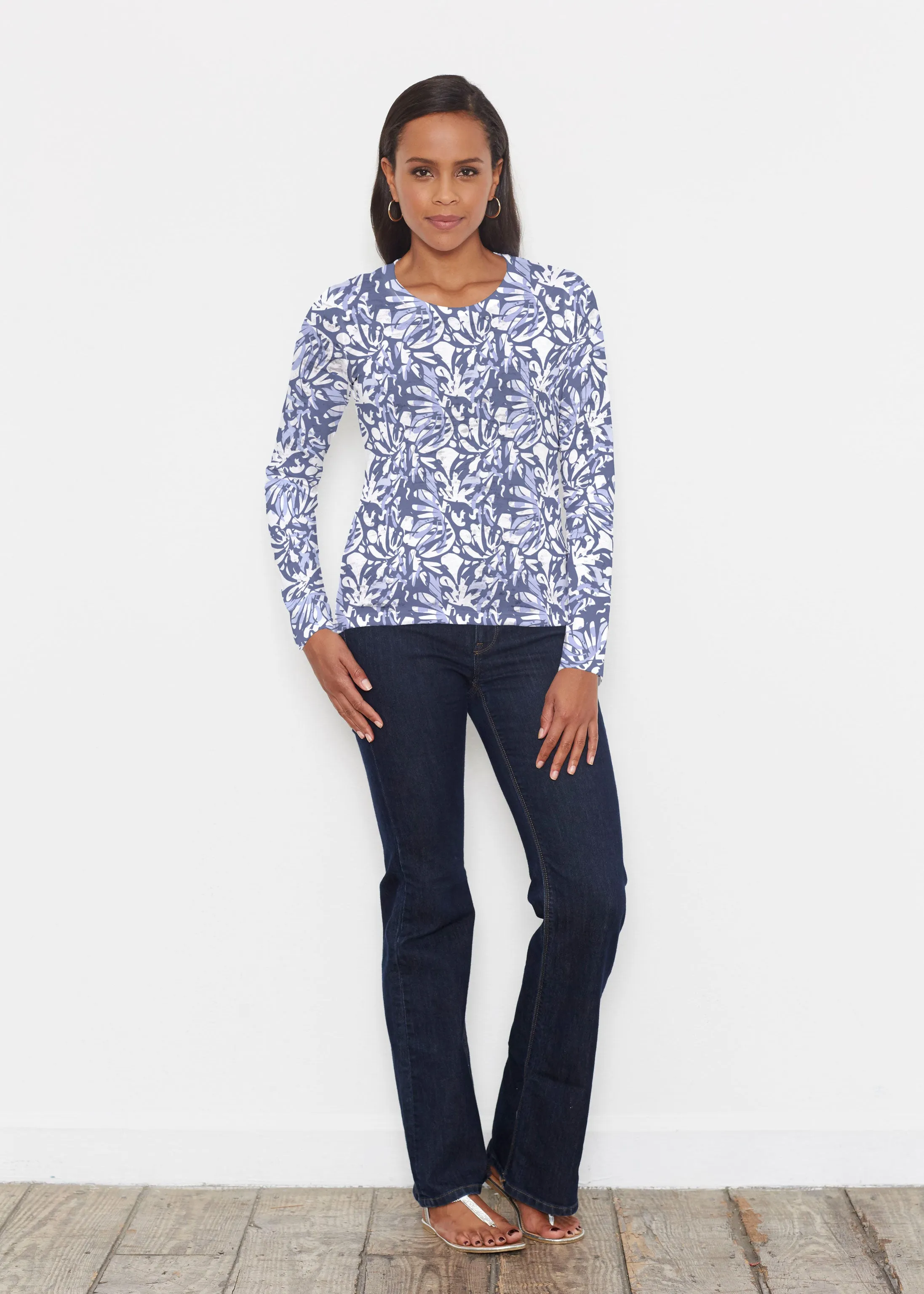 Camouflage Dots (7879) ~ Signature Long Sleeve Crew Shirt
