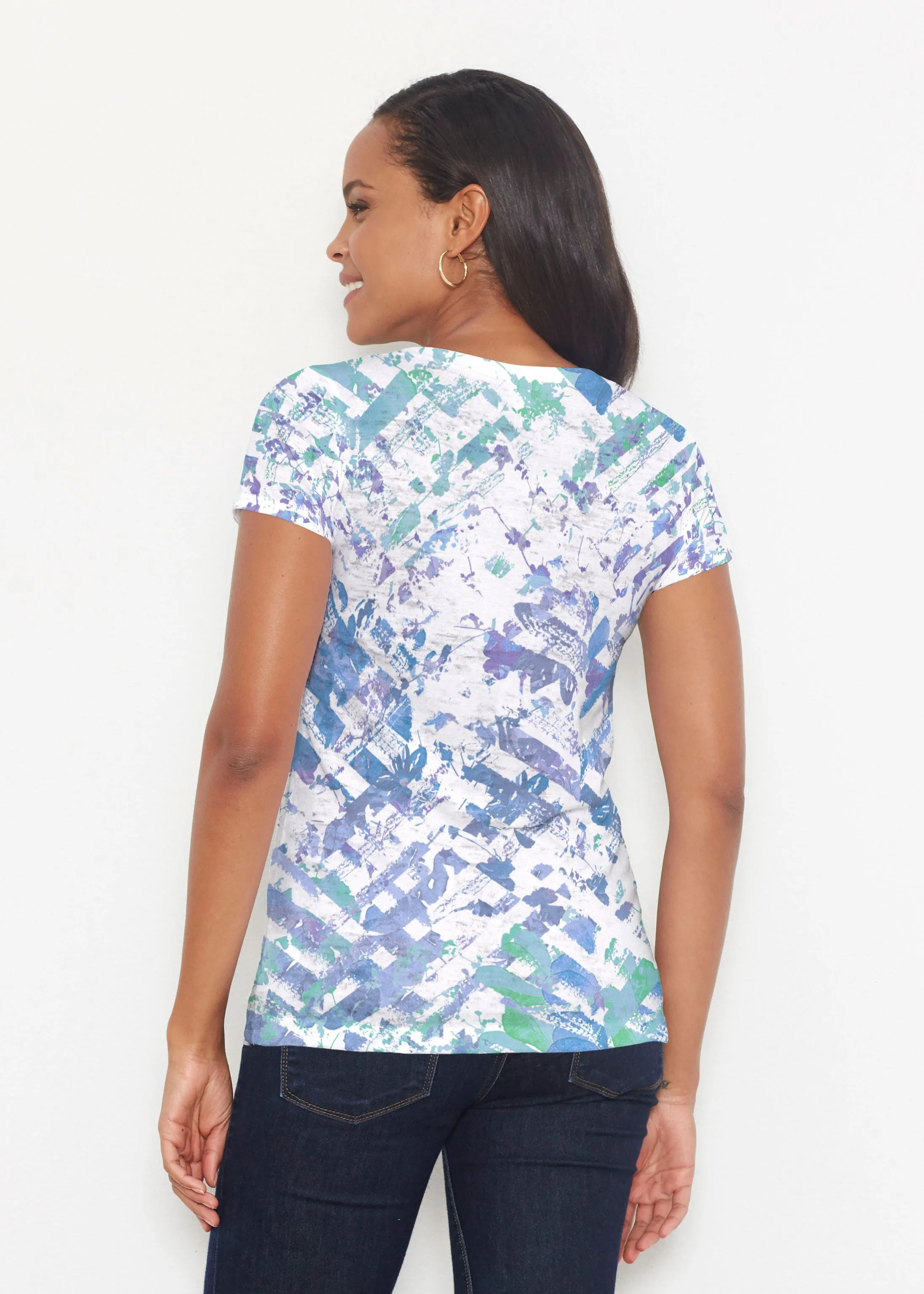 Capizee (16231) ~ Short Sleeve Scoop Shirt