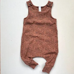 Chocolate Sprinkle Harem Romper