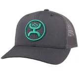 CL2109T-OSFA-Gry/Turq Cap- Hooey "O Classic"