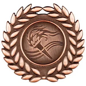 Classic Wreath Medal Bronze 50mm