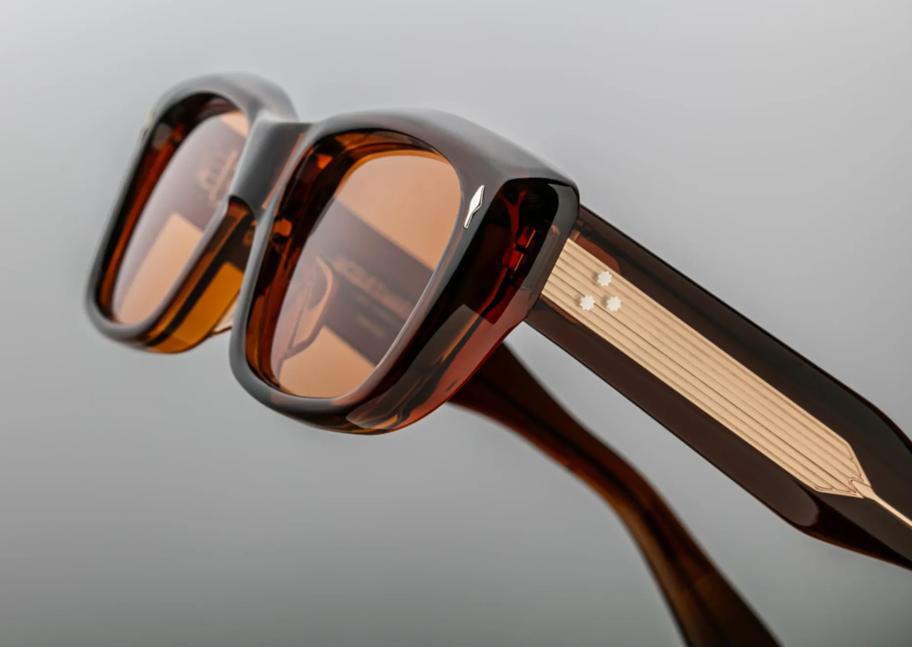 CORNICHE-Hickory / Amber / Sterling Silver