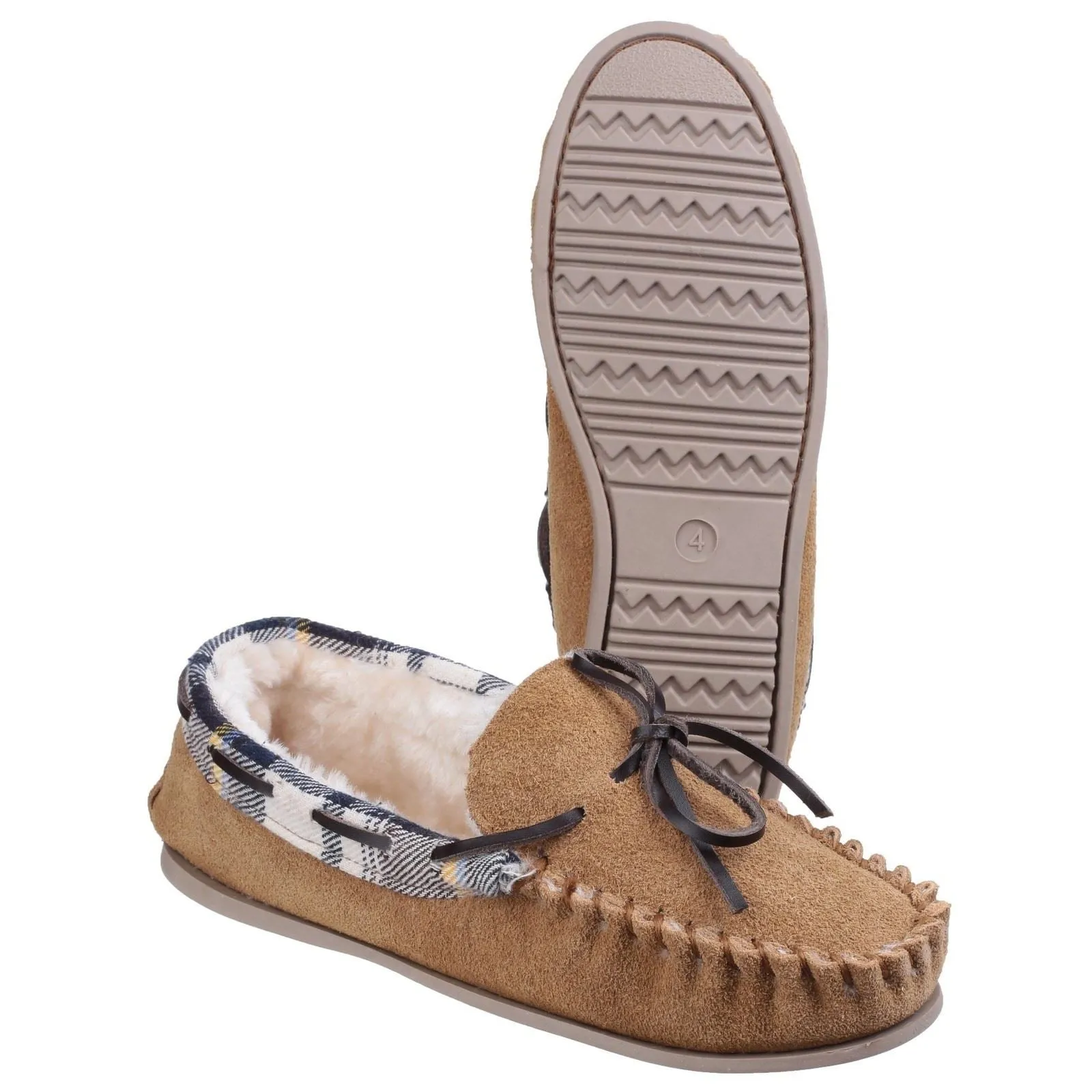 Cotswold Women Classic Slippers - Kilkenny Moccasin in 2 Colours, 3-8