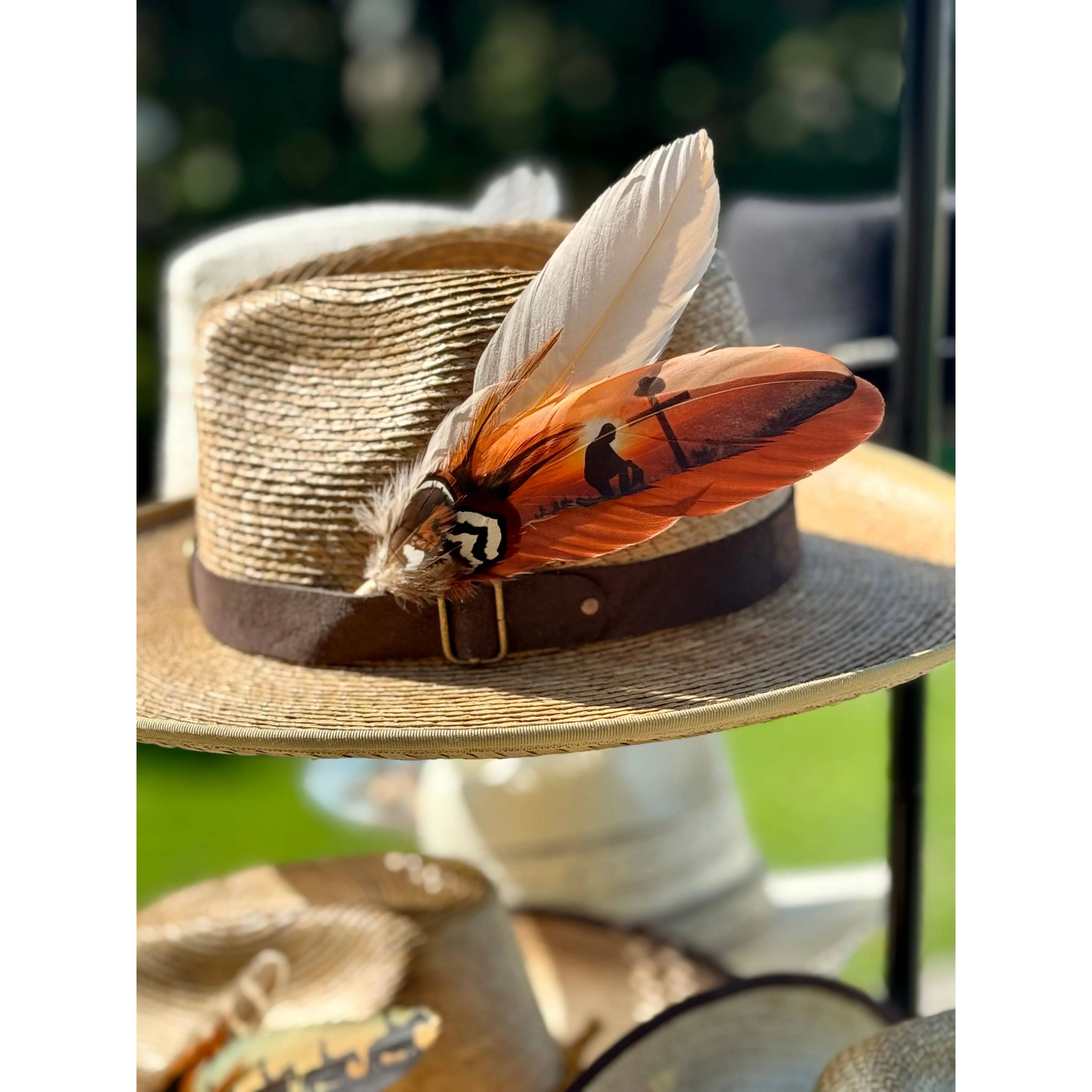 Cowboy Prayer Hat Feather - Western Hat Accessory
