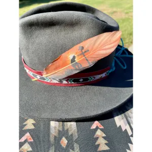 Cowboy Prayer Hat Feather - Western Hat Accessory